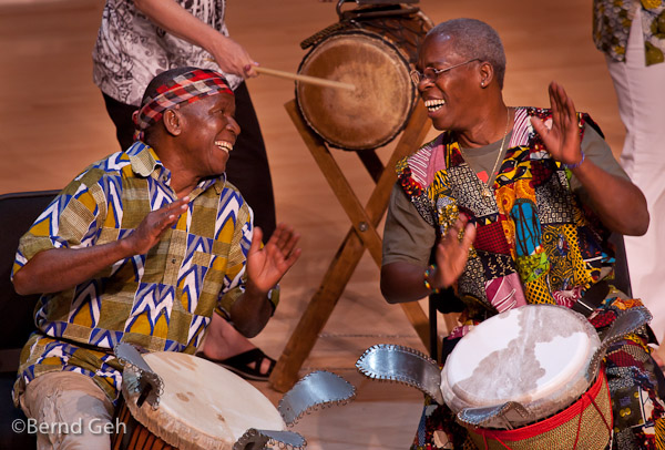 Mamady and Famoudou during the Grandmasters tour